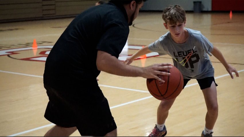 Nicholas Spence at Miami Heat JR Camp.